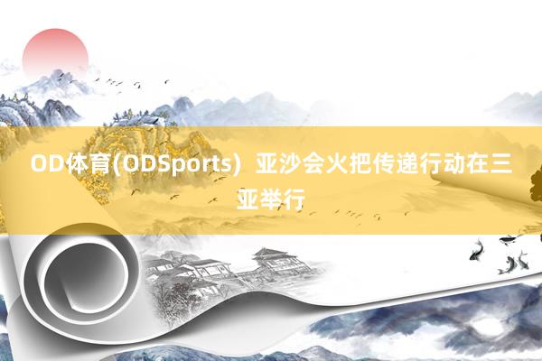 OD体育(ODSports)  亚沙会火把传递行动在三亚举行