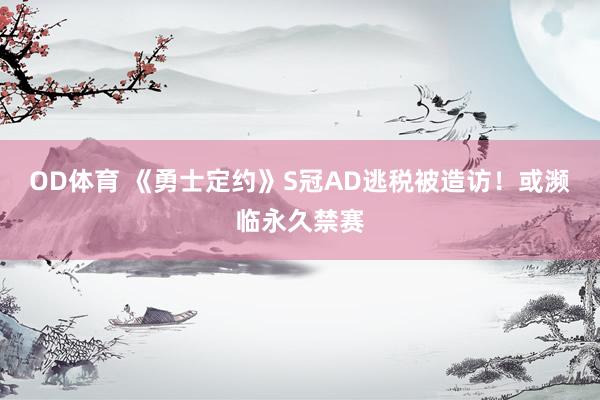 OD体育 《勇士定约》S冠AD逃税被造访！或濒临永久禁赛
