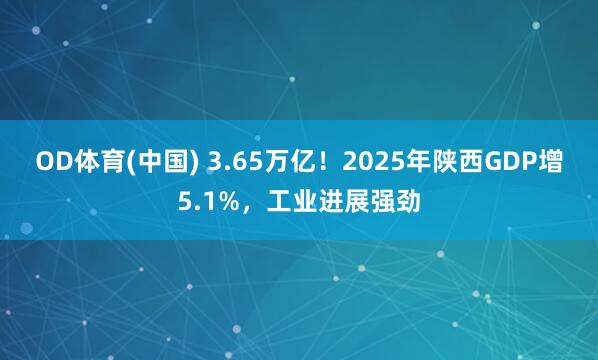 OD体育(中国) 3.65万亿！2025年陕西GDP增5.1%，工业进展强劲