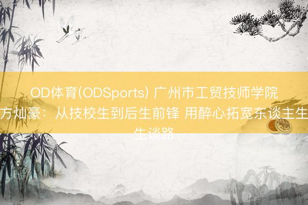 OD体育(ODSports) 广州市工贸技师学院教师方灿豪：从技校生到后生前锋 用醉心拓宽东谈主生谈路