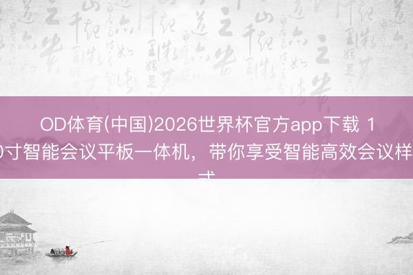 OD体育(中国)2026世界杯官方app下载 100寸智能会议平板一体机，带你享受智能高效会议样式