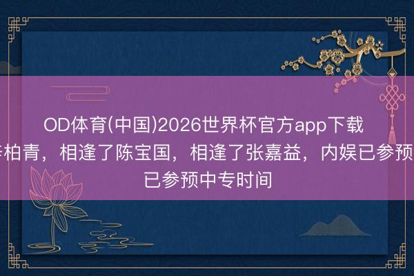 OD体育(中国)2026世界杯官方app下载 相逢了辛柏青，相逢了陈宝国，相逢了张嘉益，内娱已参预中专时间