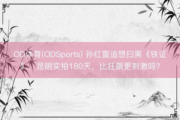 OD体育(ODSports) 孙红雷追想扫黑《铁证》，昆明实拍180天，比狂飙更刺激吗？