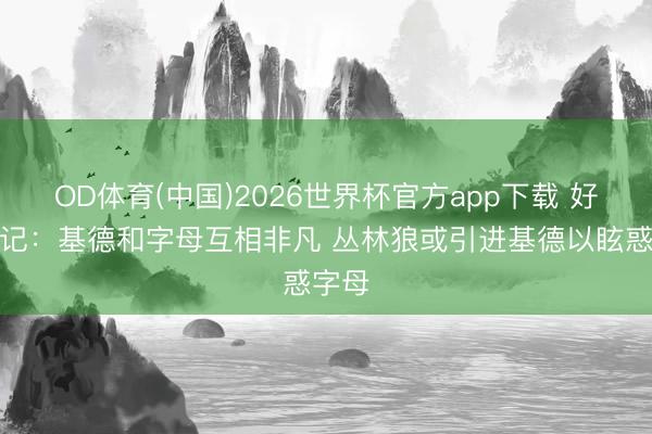 OD体育(中国)2026世界杯官方app下载 好意思记：基德和字母互相非凡 丛林狼或引进基德以眩惑字母