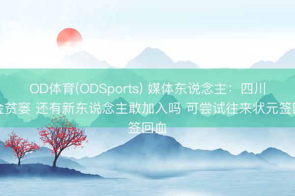 OD体育(ODSports) 媒体东说念主：四川资金贫窭 还有新东说念主敢加入吗 可尝试往来状元签回血