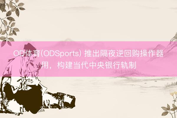 OD体育(ODSports) 推出隔夜逆回购操作器用,构建当代中央银行轨制